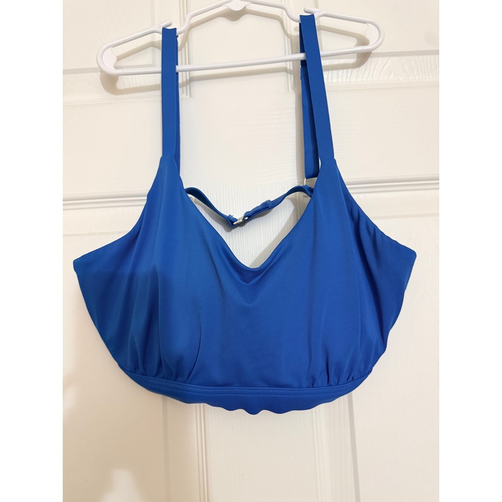 Athleta Women Swim Bikini Top Blue Underwire 36D/DD - Picture 2 of 8